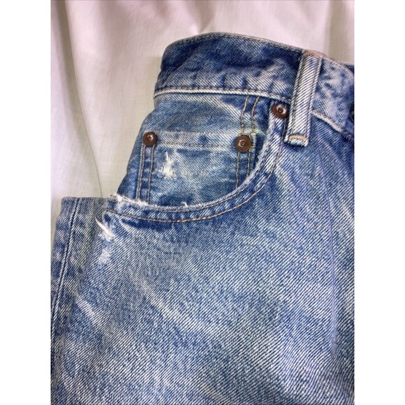 Moussy Vintage Jeans Howa Womens Size 23 Light Wash Japan Tapered Leg Hi Waist - Picture 8 of 10